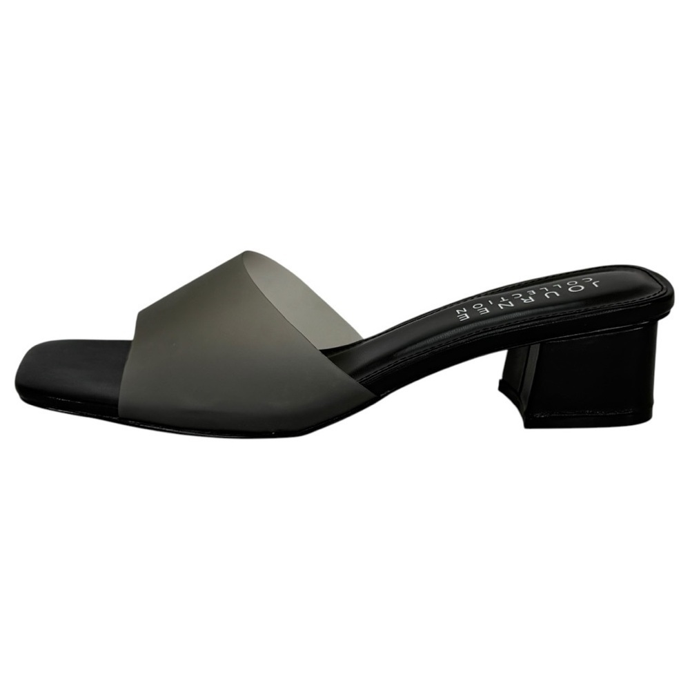 Journee Collection Jaydin Smoke Vinyl Womens Heels Size 9M - Picture 3 of 10